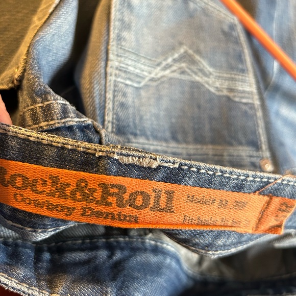 Rock and Roll Cowboy Denium Regular Fit Bootcut Jeans Size 16R measures 28x33. - Picture 5 of 6